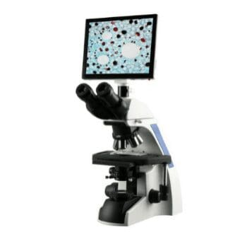 40X-1000X Plan Infinity Laboratory Compound Microscope with 9.7" Touchscreen Imaging System